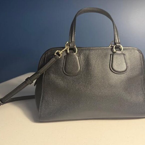 Coach Outlet Pebbled Leather Handbag with Shoulder Strap - Picture 9 of 9